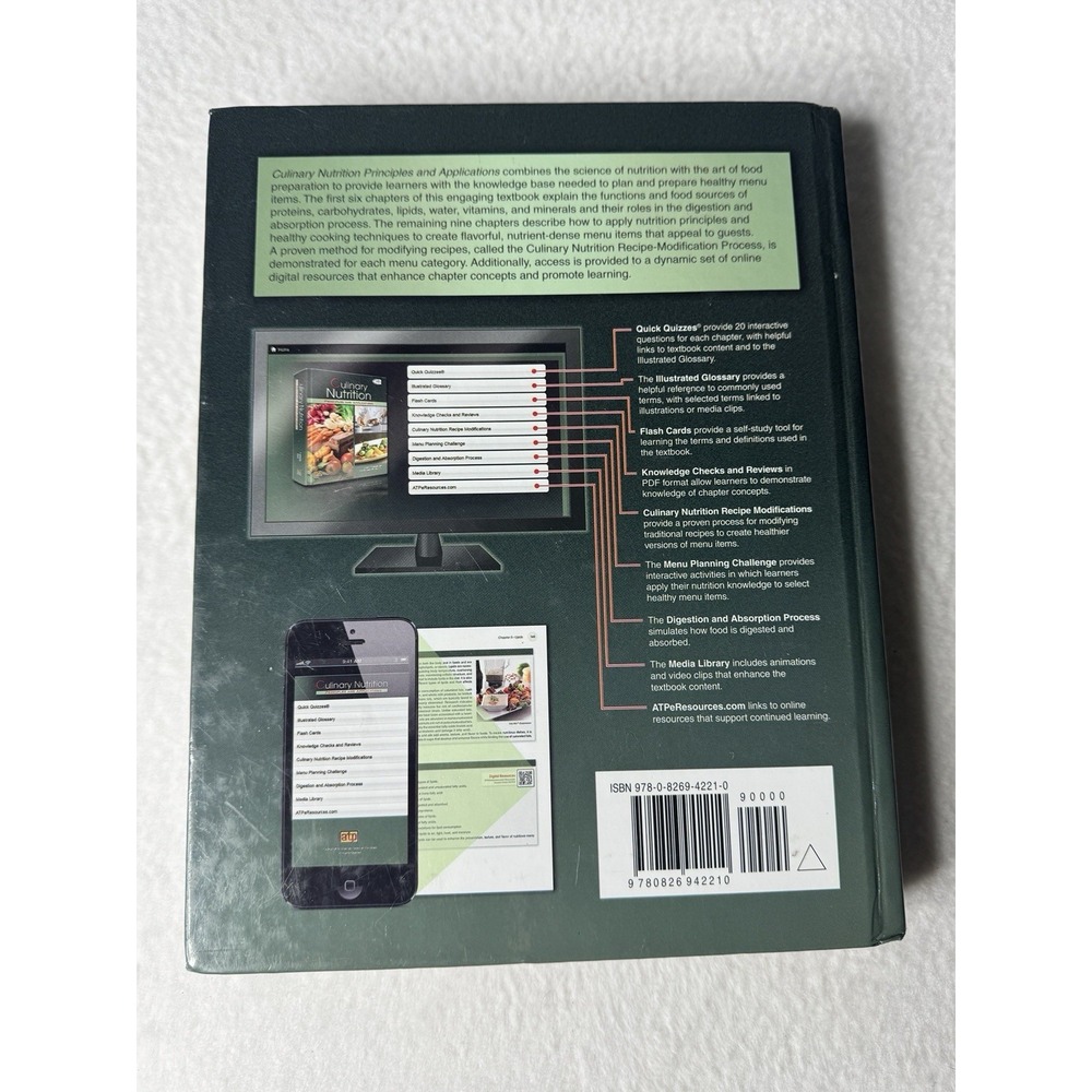 Culinary Nutrition Principles and Applications - Hardcover - EUC - Picture 6 of 8